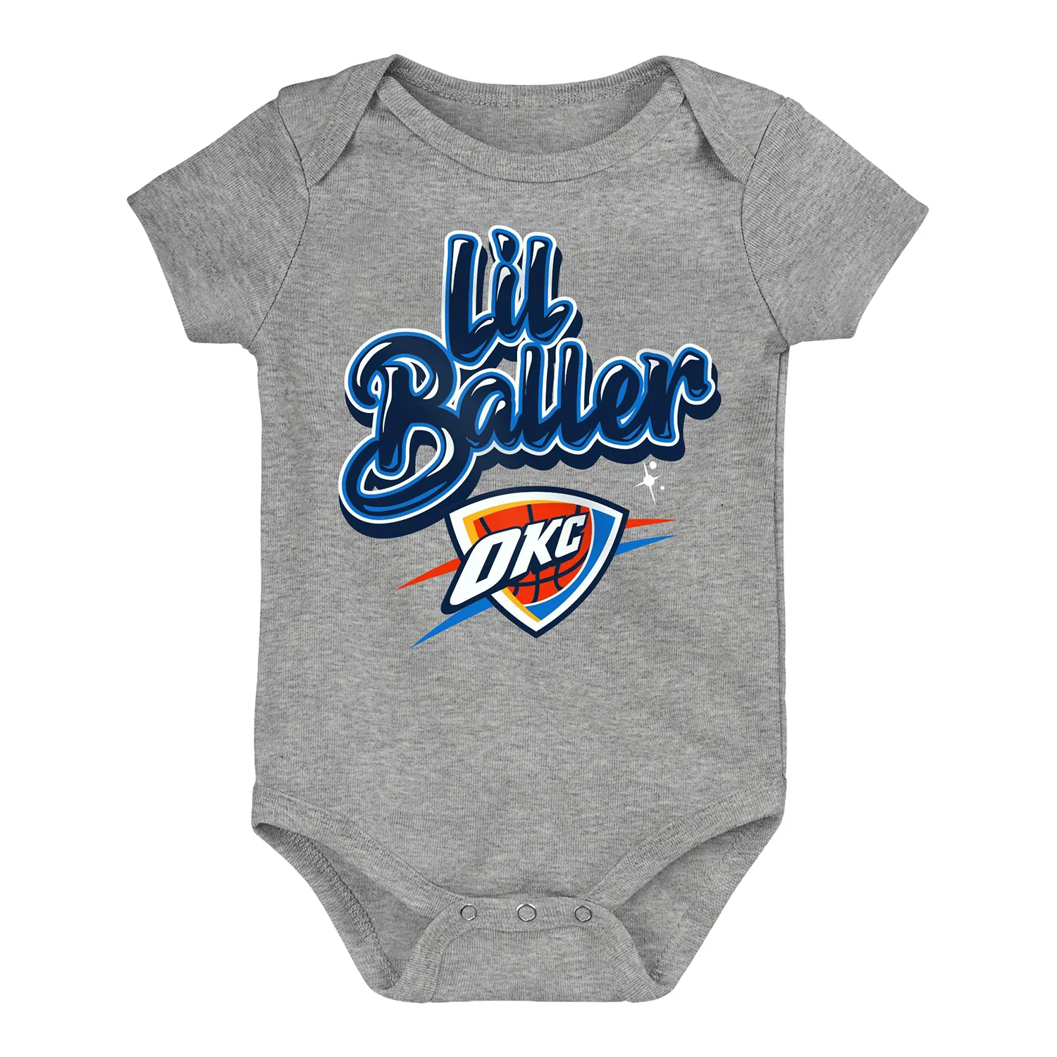 Newborn OKC Thunder Outerstuff Lil Baller Onesie