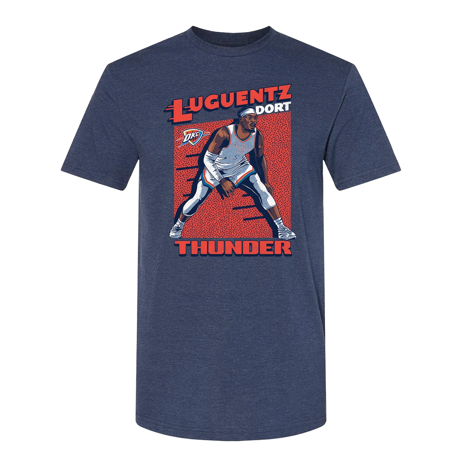 1245-okc-thunder-luguentz-dort-action-t-shirt-1.webp OKC THUNDER LUGUENTZ DORT ACTION T-SHIRT