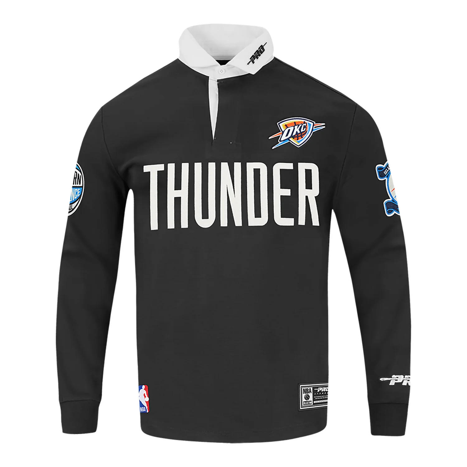 OKC THUNDER PRO STANDARD MODERN ORIGINALS RUGBY POLO
