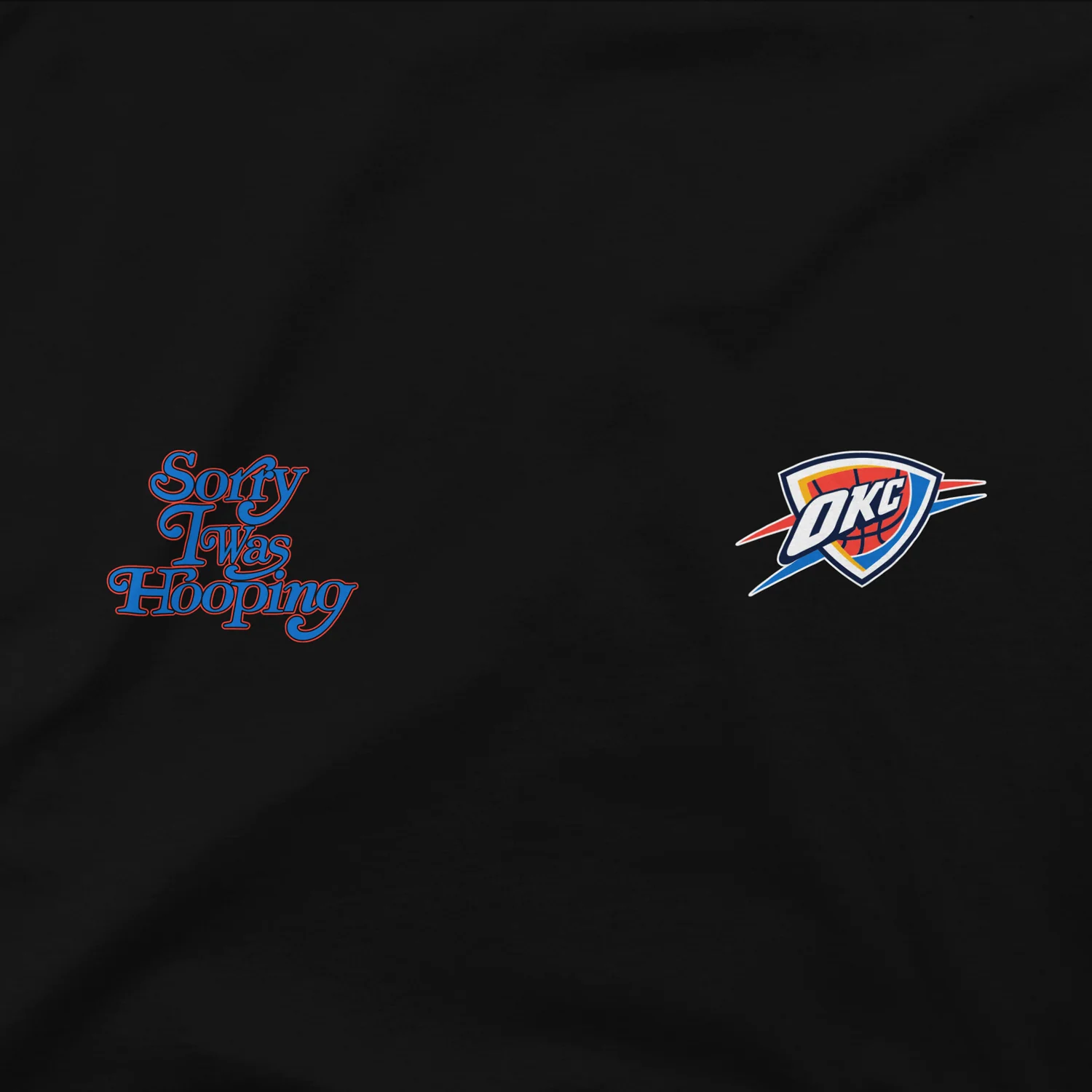 OKC THUNDER STADIUM ESSENTIALS 2025 SORRY I WAS HOOPING T-SHIRT