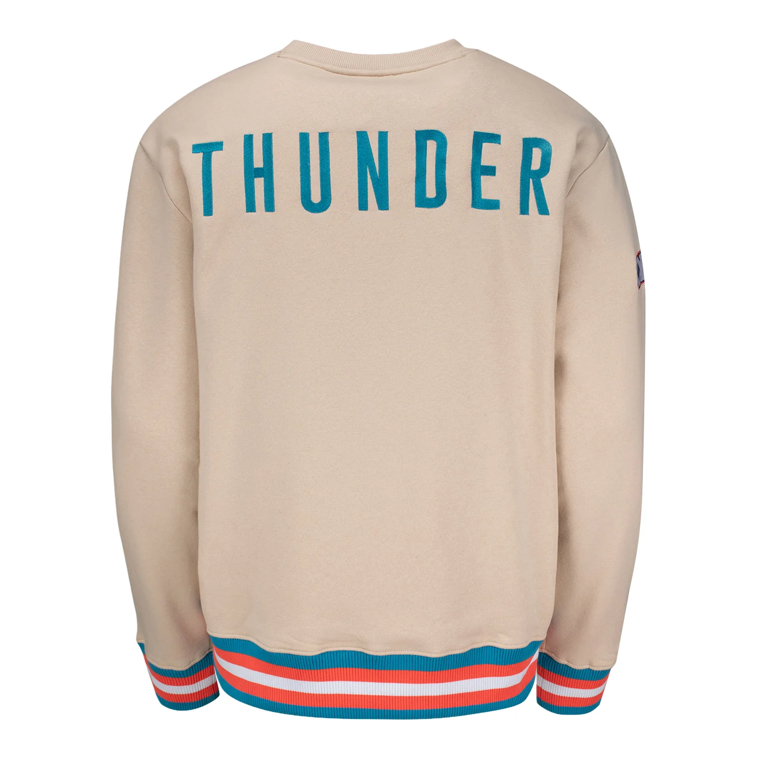 OKC Thunder Stripe Trim Native Crewneck Sweatshirt