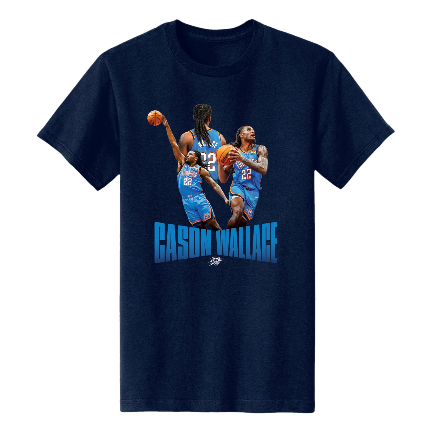 OKC THUNDER CASON WALLACE PLAYER SERIES T-SHIRT