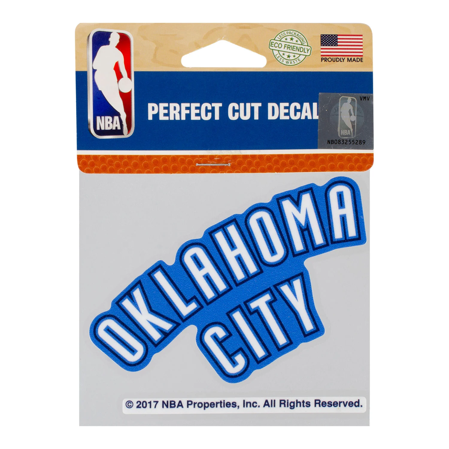 OKLAHOMA CITY THUNDER CAR ROAD WORDMARK DECAL