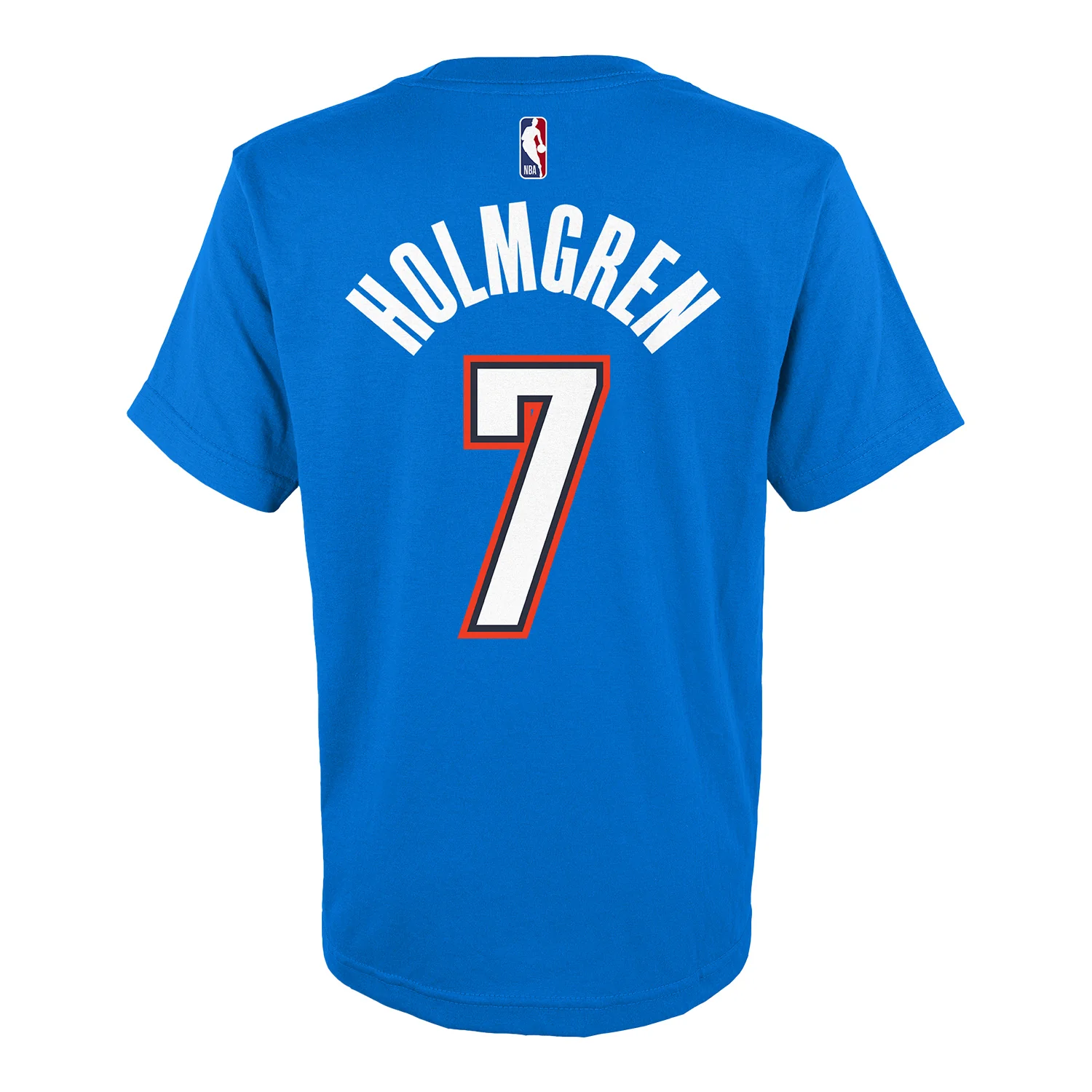 YOUTH OKLAHOMA CITY THUNDER ICON CHET HOLMGREN NAME & NUMBER T-SHIRT