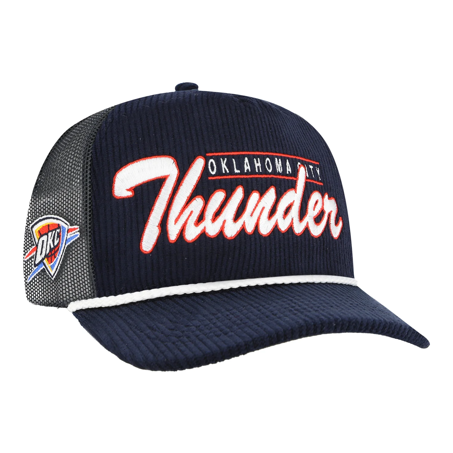 OKC THUNDER 47 BRAND CORDUROY HITCH MESHBACK