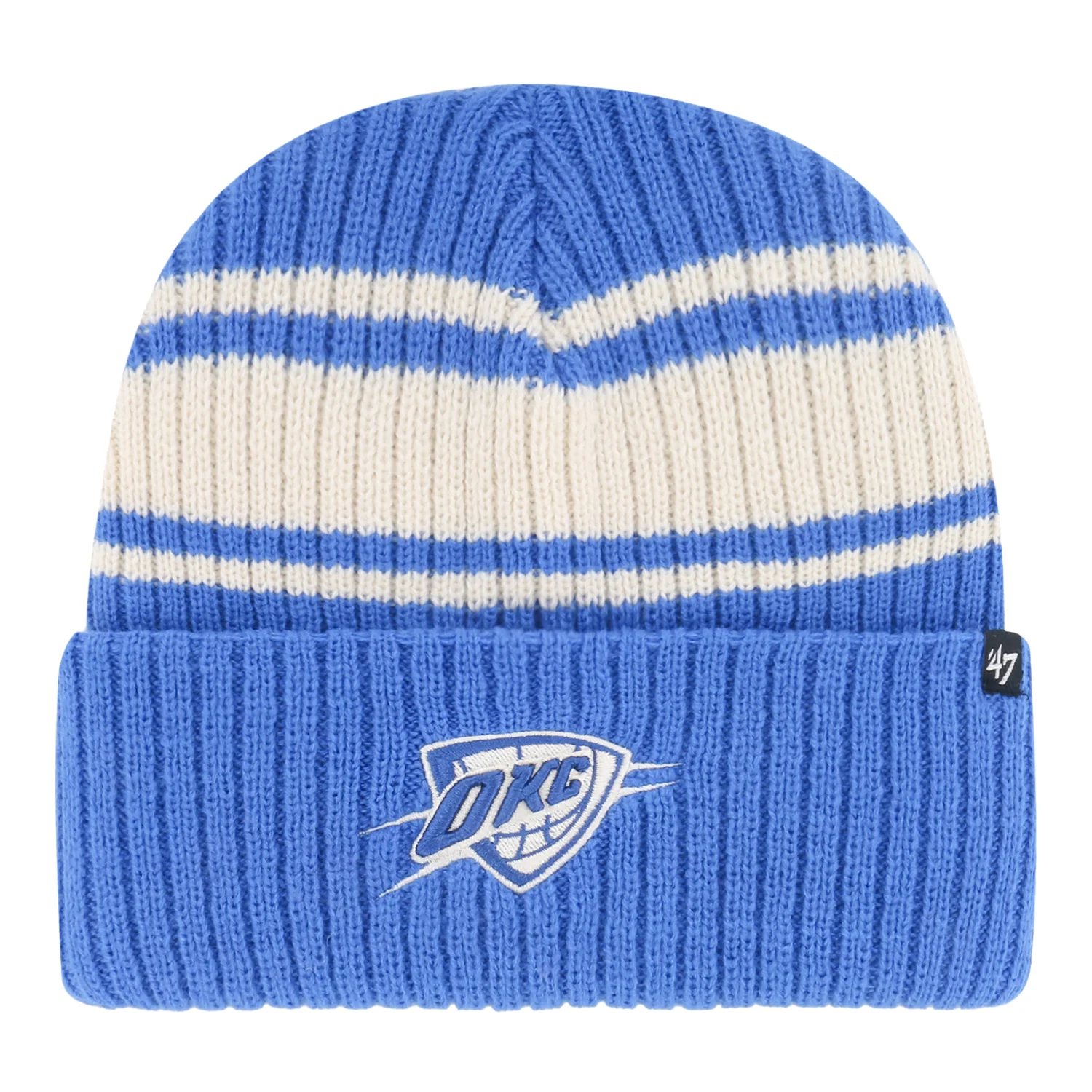 OKC THUNDER 47 BRAND HARBOR STRIPE CUFF KNIT