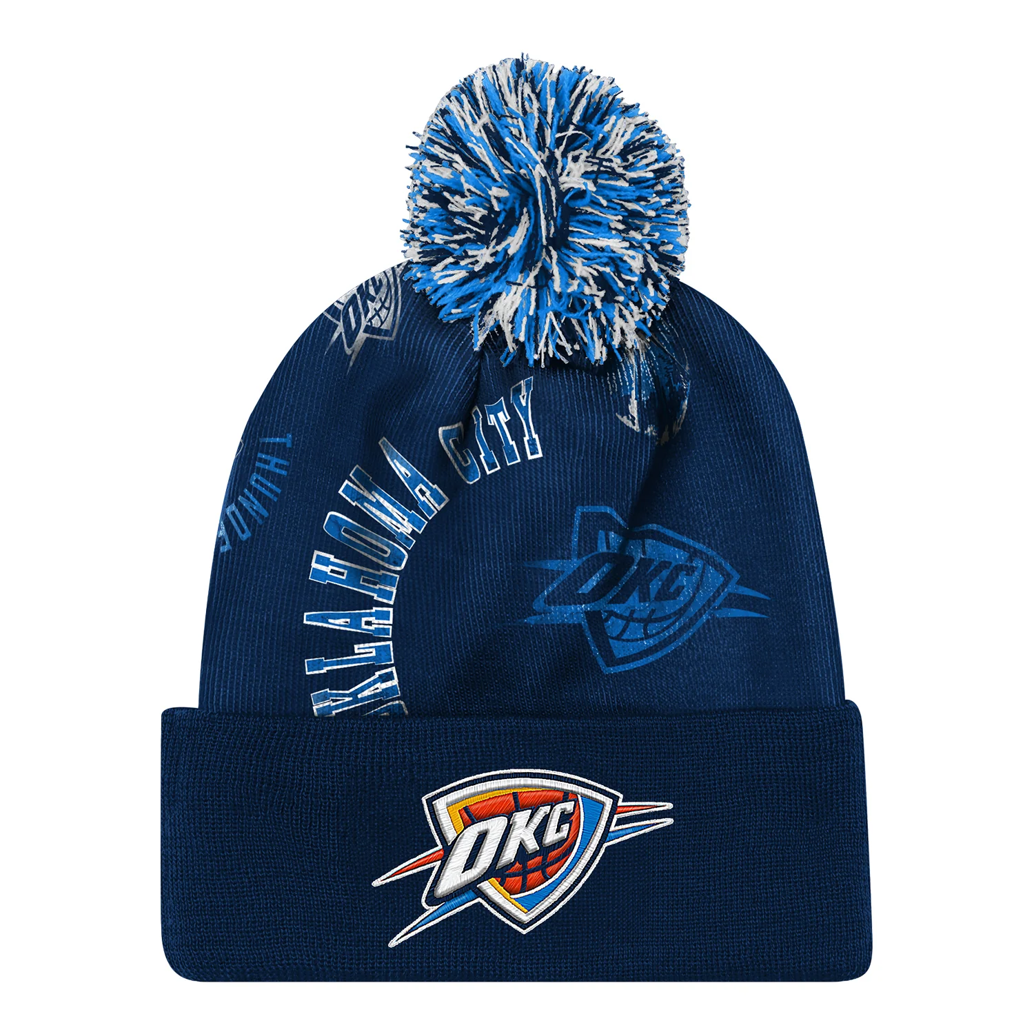 YOUTH OKC THUNDER STREET HOOPER CUFF KNIT