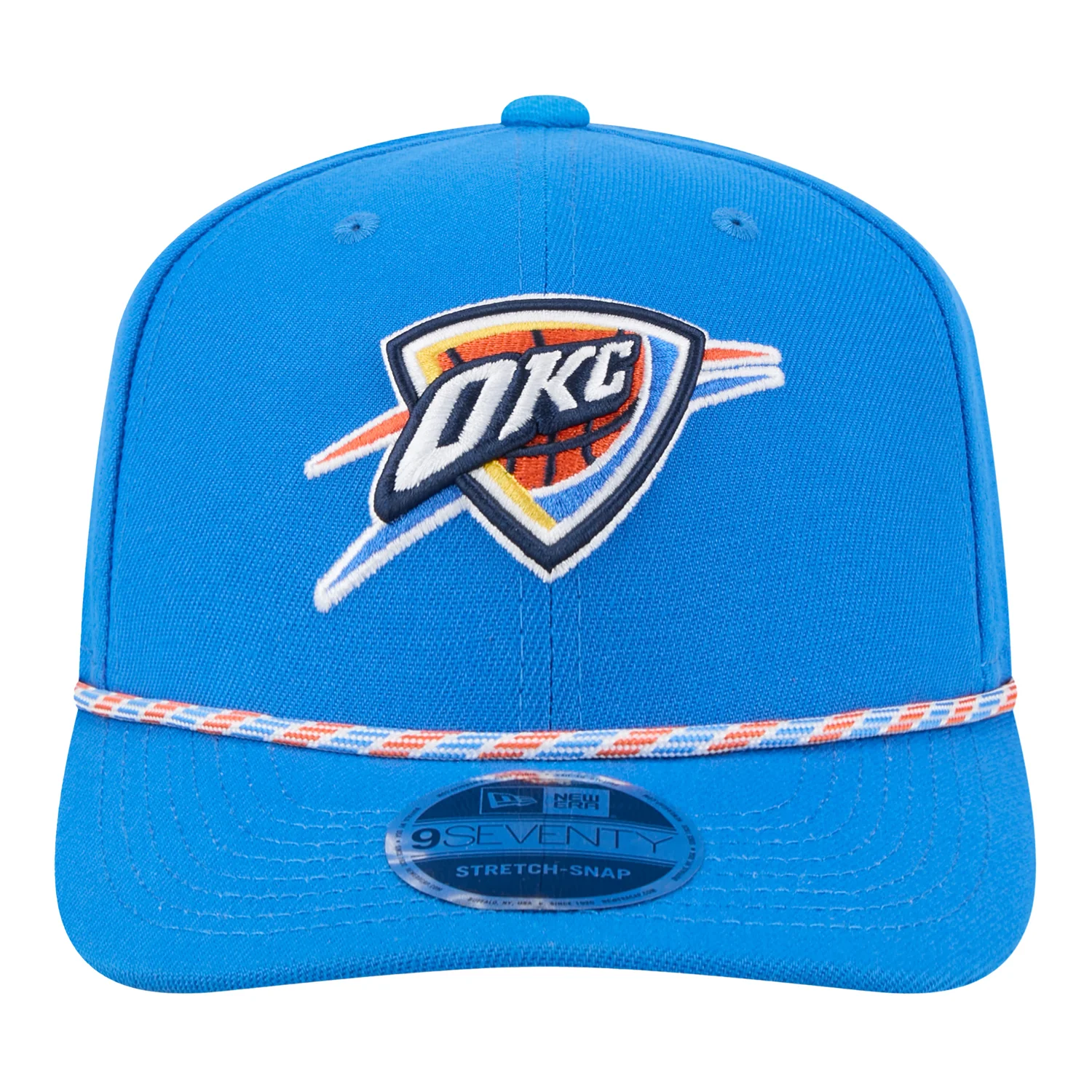 OKLAHOMA CITY THUNDER NEW ERA 970 STRETCH SNAP ROPE BLUE SNAPBACK