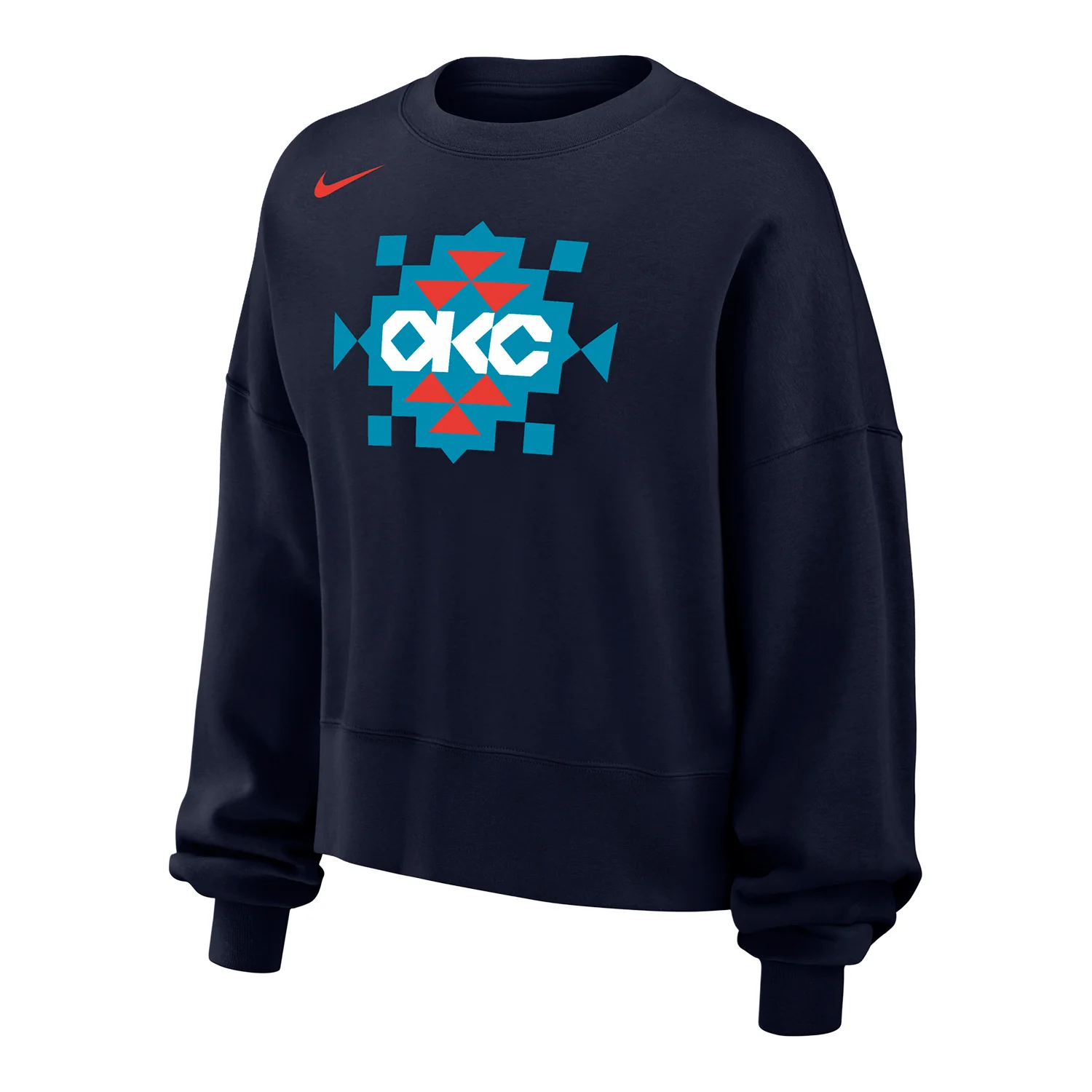 2133-ladies-oklahoma-city-thunder-nike-native-phoenix-crewneck-1.webp Ladies Oklahoma City Thunder Nike Native Phoenix Crewneck