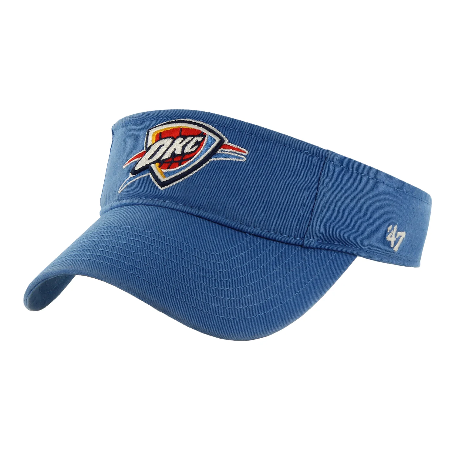 2144-okc-thunder-47-brand-primary-clean-up-visor-1.webp OKC Thunder 47 Brand Primary Clean Up Visor