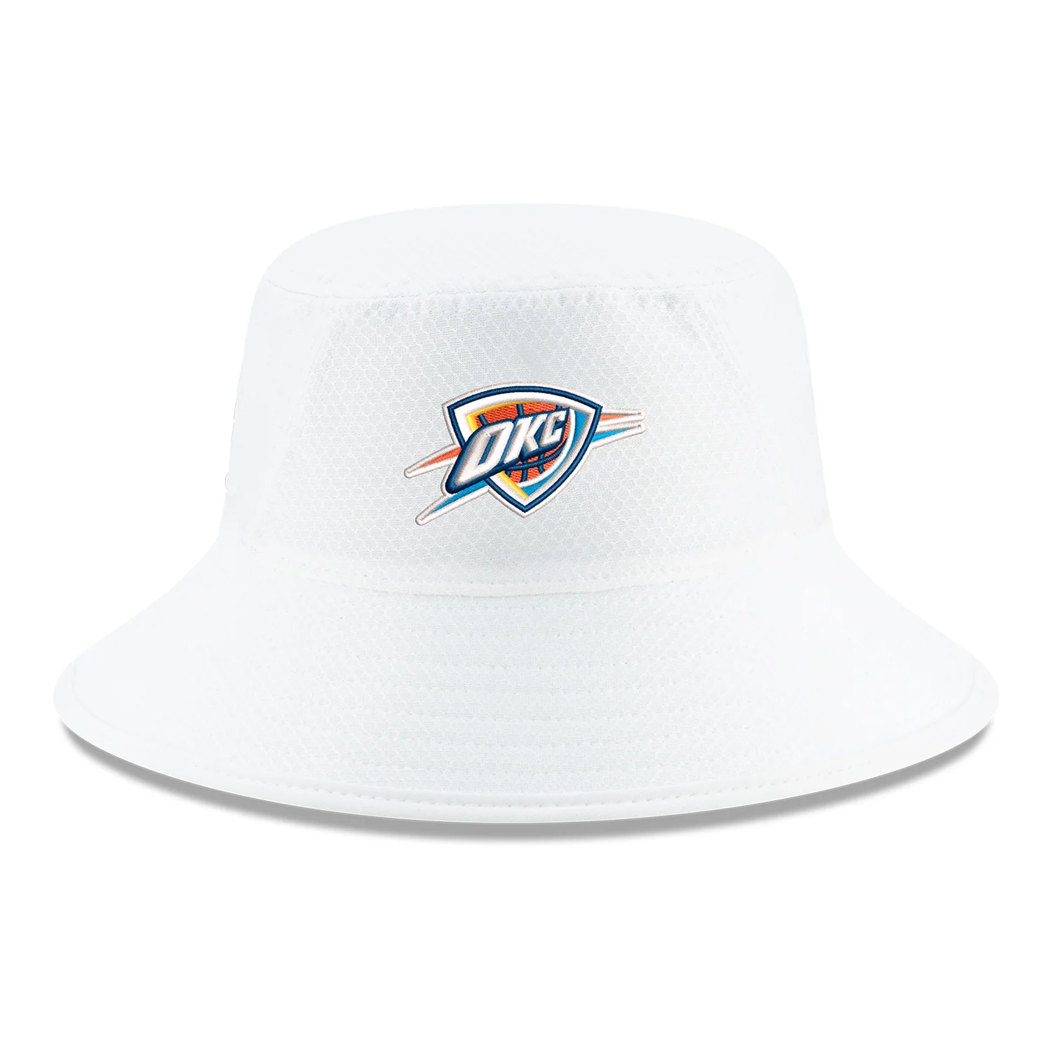 OKC THUNDER NEW ERA WHITE BUCKET HAT