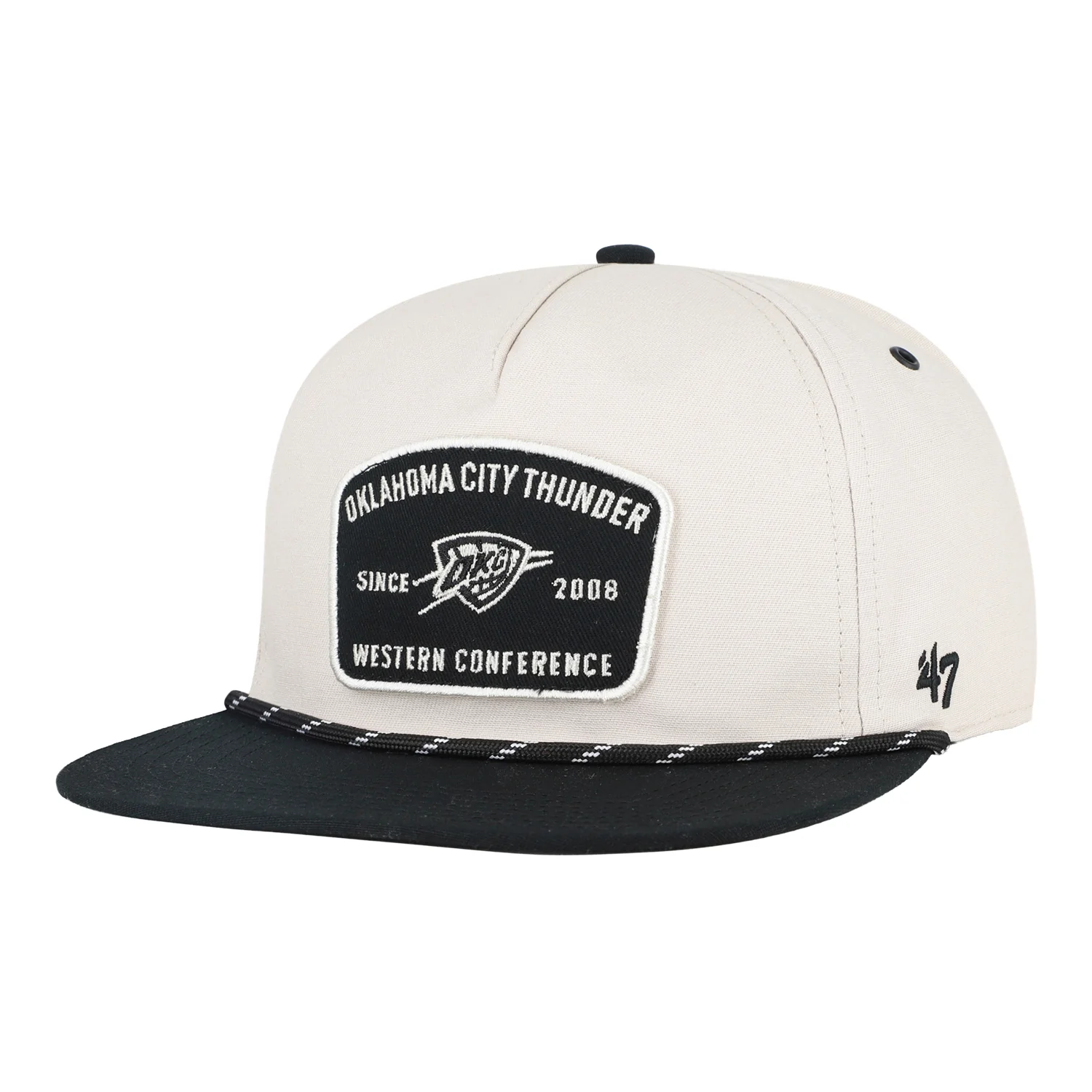 OKC Thunder 47 Brand Lunar Patch Captain Snap Hat
