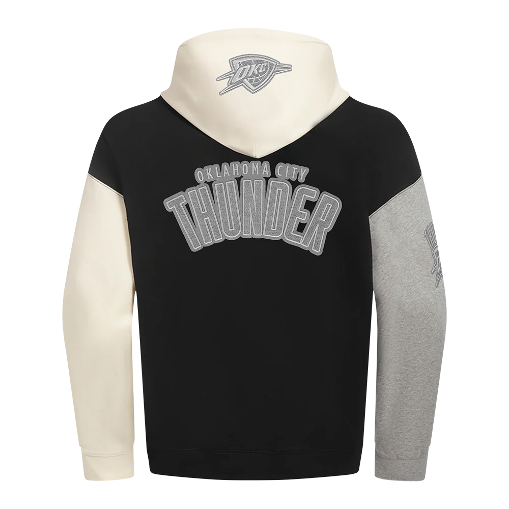 OKC THUNDER PRO STANDARD TONAL TERRY CLOTH COLORBLOCK HOODIE