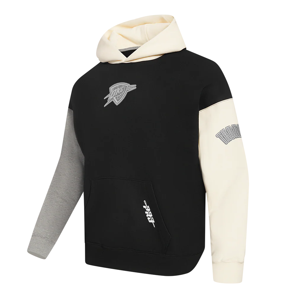 OKC THUNDER PRO STANDARD TONAL TERRY CLOTH COLORBLOCK HOODIE