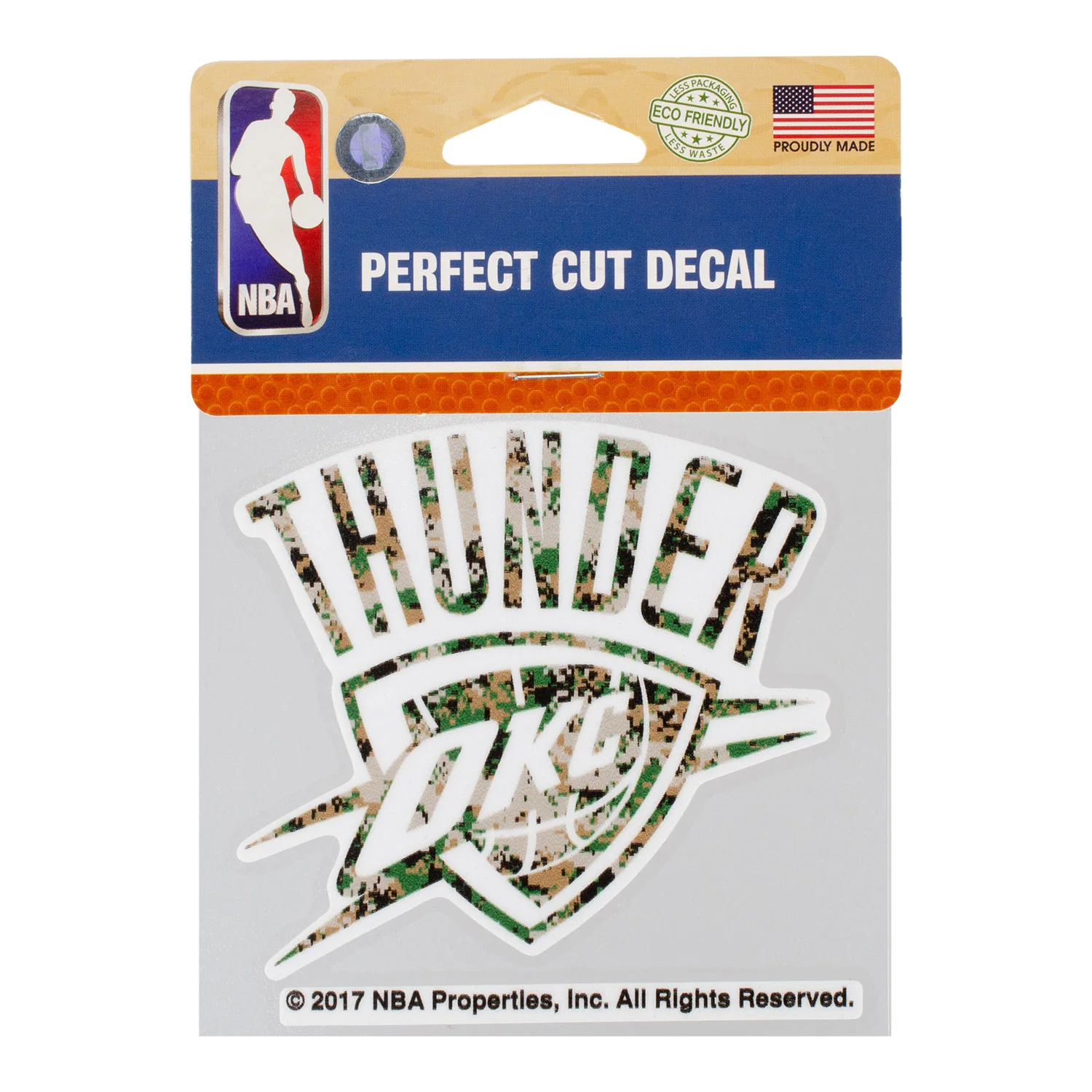 OKLAHOMA CITY THUNDER DIGI CAMO GLOBAL ICON DECAL