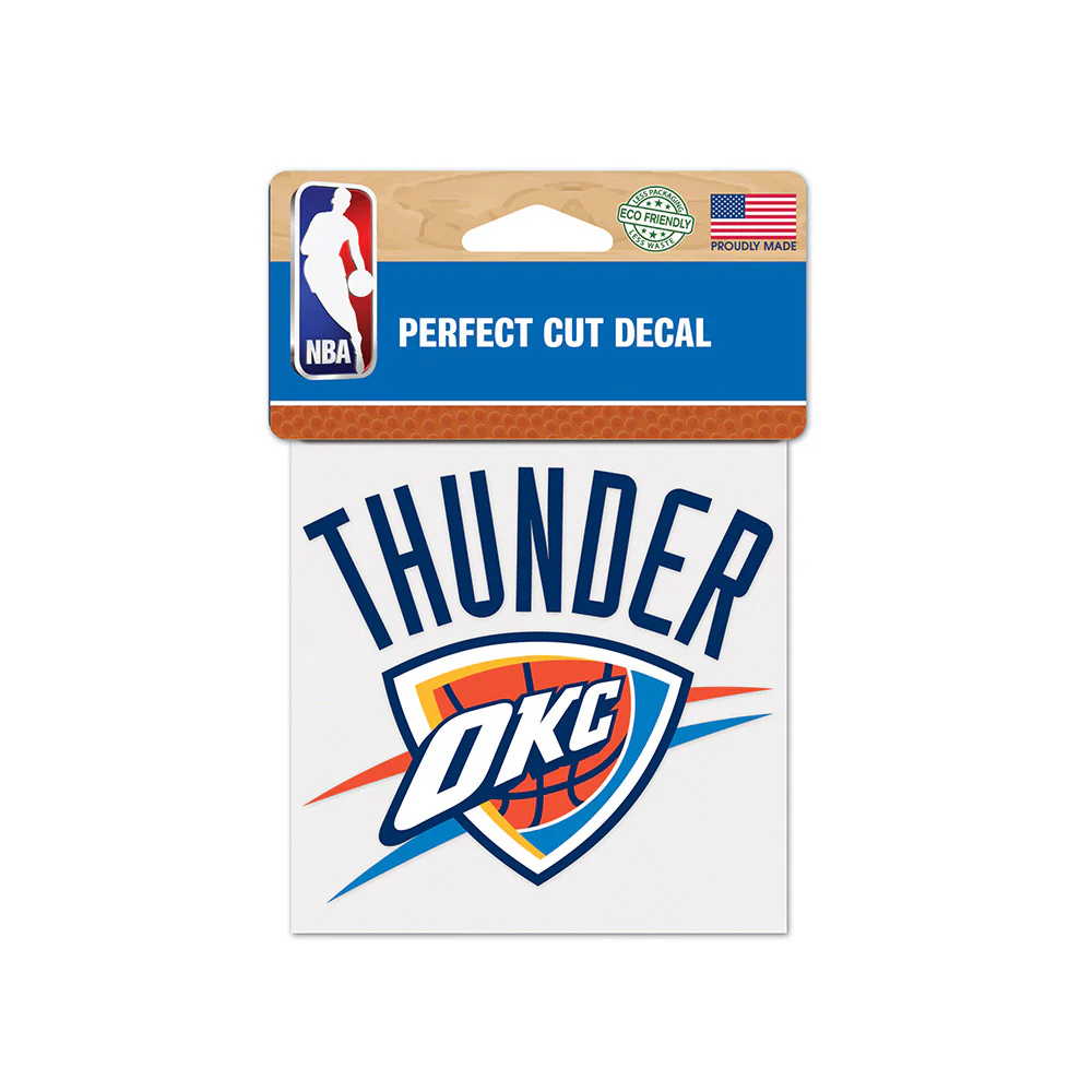 OKC THUNDER 4x4 DECAL
