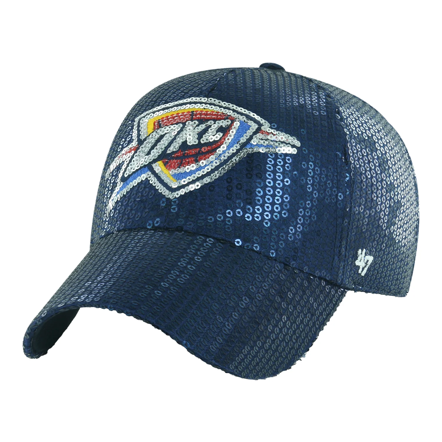 2608-ladies-okc-thunder-47-brand-primary-sequin-clean-up-hat-1.webp Ladies OKC Thunder 47 Brand Primary Sequin Clean Up Hat