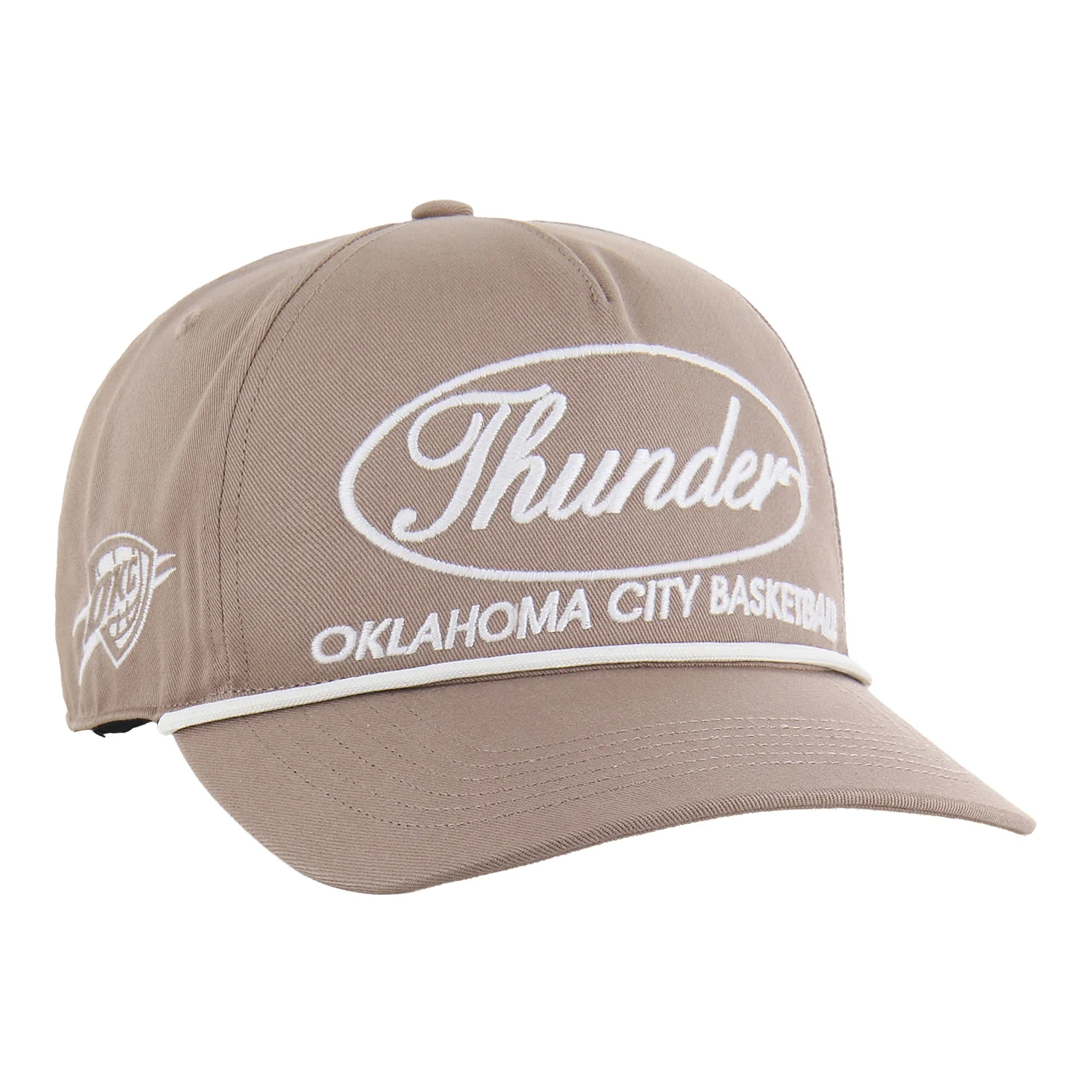 OKC THUNDER 47 BRAND FOUNDATION BROWN HITCH RF ROPE SNAPBACK