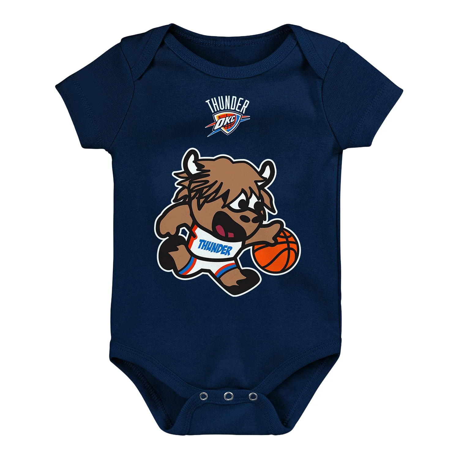 Newborn OKC Thunder Outerstuff Player Ready Mascot Onesie