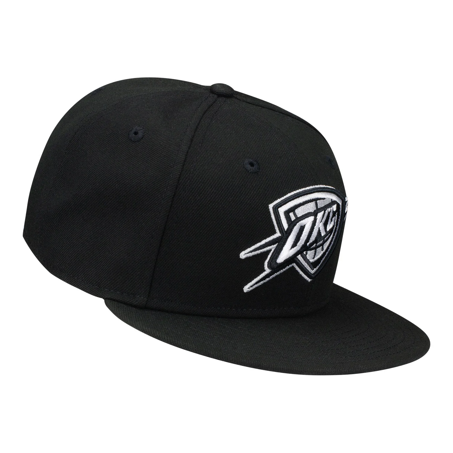 OKC THUNDER NEW ERA 950 BLACK AND WHITE CORE SNAPBACK