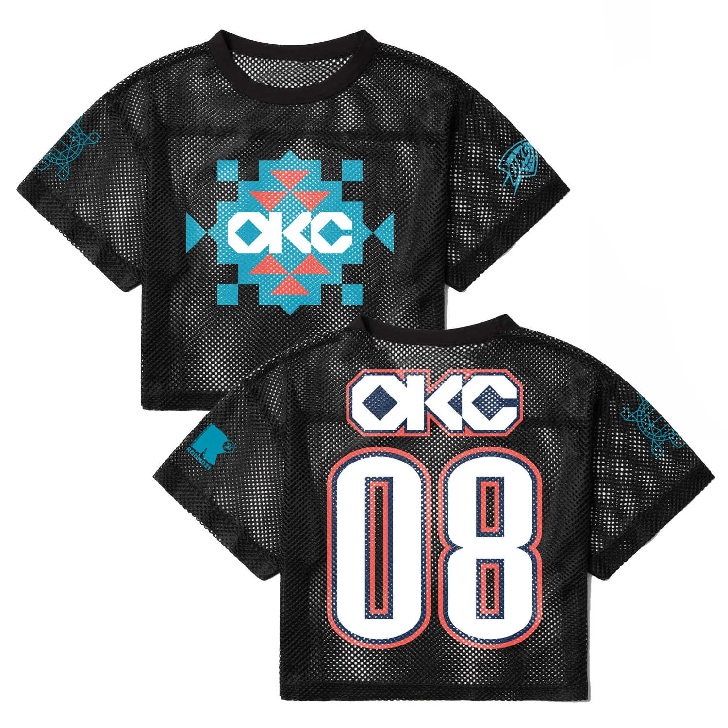 OKC Thunder X Round21 Native Heritage Mesh Top