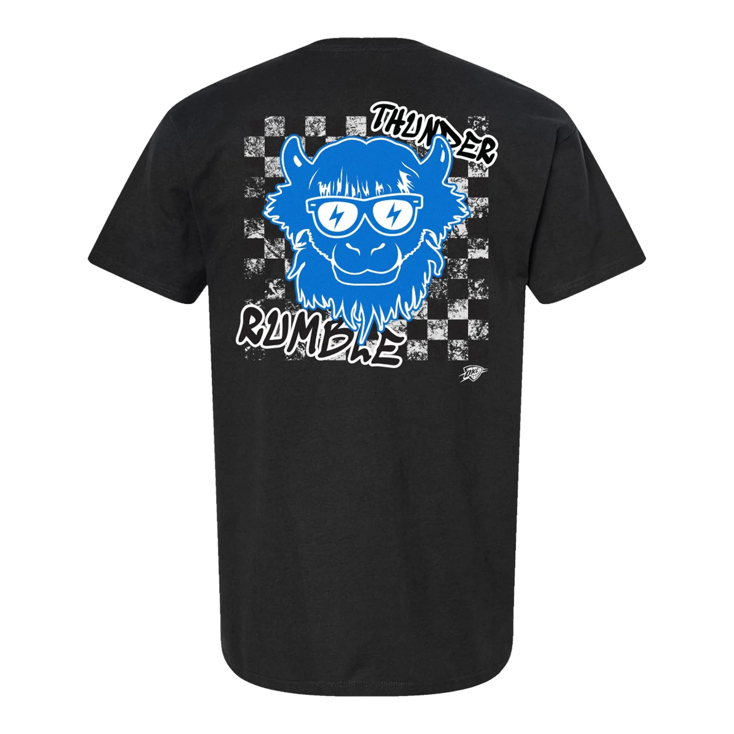 Youth OKC Thunder Rumble Checkered Emoji T-Shirt
