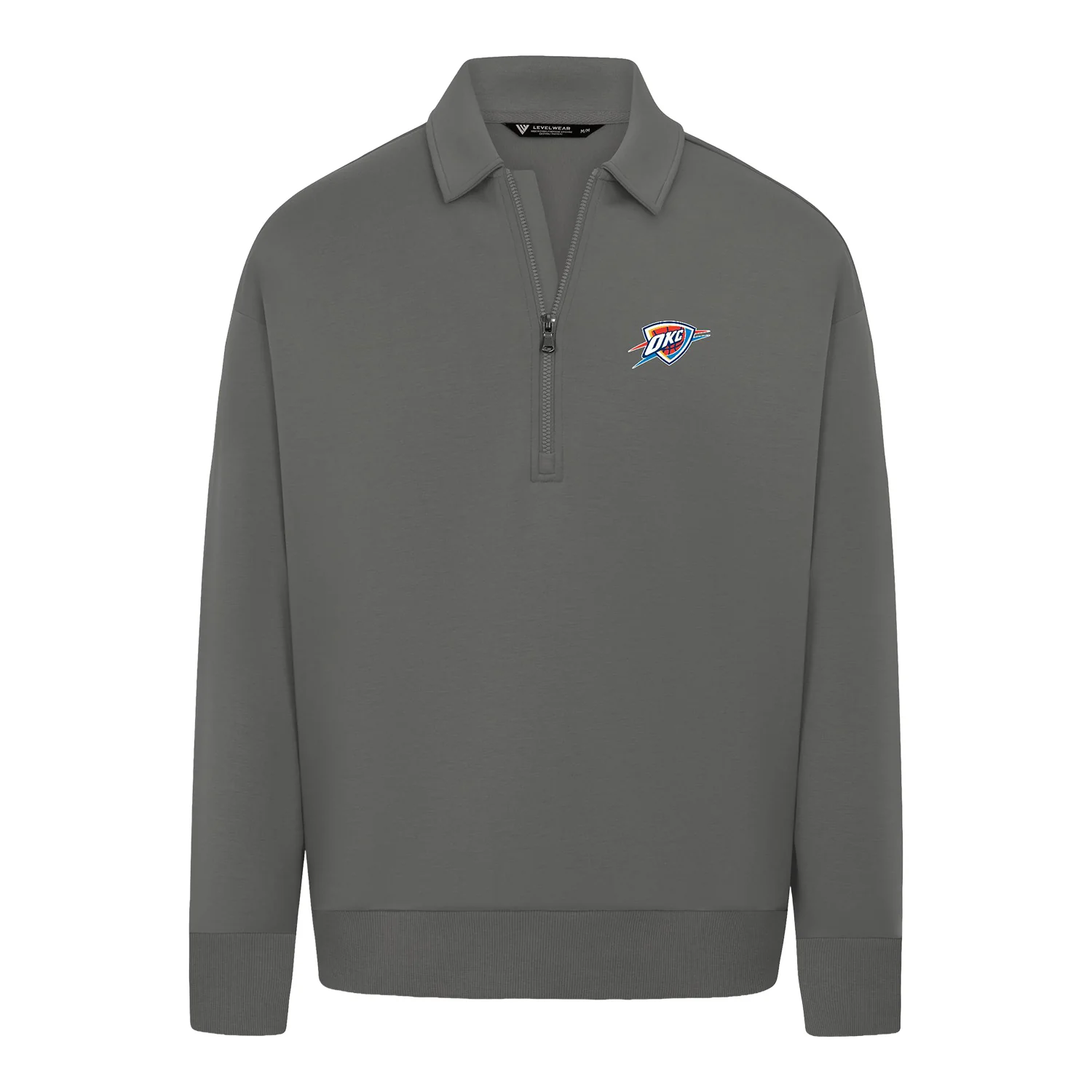 537-ladies-okc-thunder-levelwear-luxe-quarter-zip-jacket-1.webp Ladies OKC Thunder Levelwear Luxe Quarter Zip Jacket