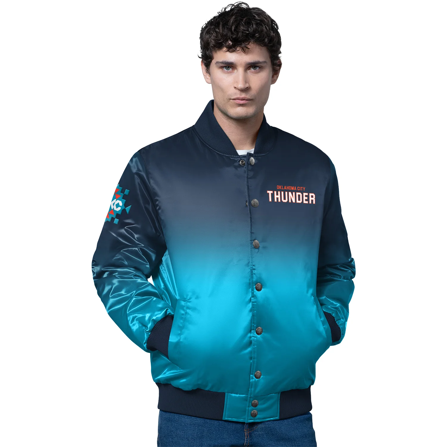 OKC Thunder Starter City Edition 2025-26 Native Ombre Jacket