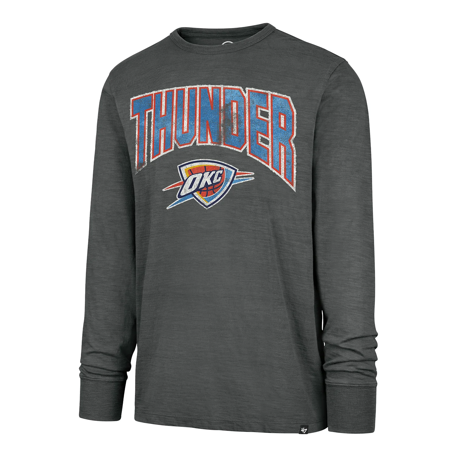 OKC Thunder 47 Brand Birch Heavy Slub Long Sleeve T-Shirt