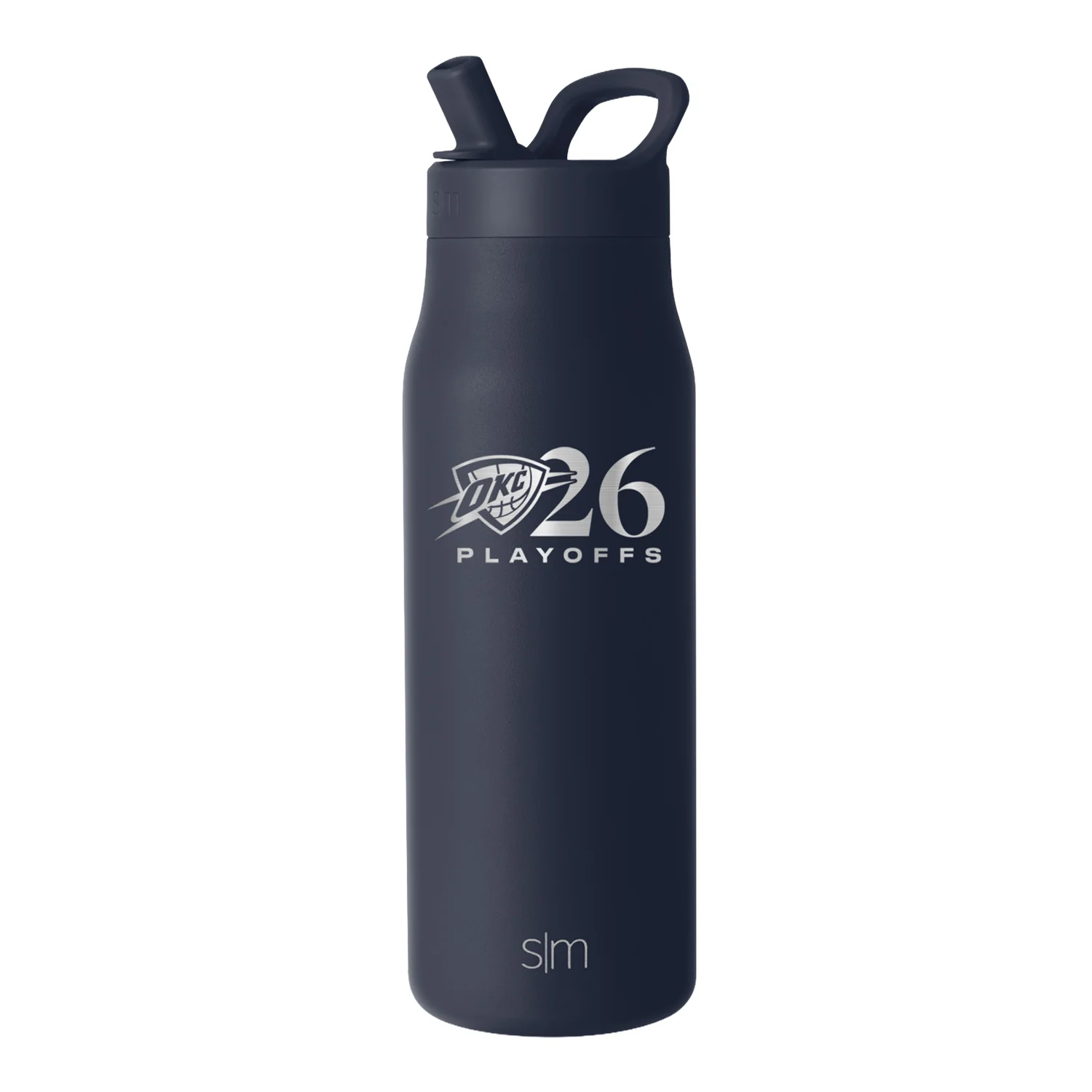 OKC Thunder Simple Modern 2026 Playoffs 34oz Mesa Straw Bottle